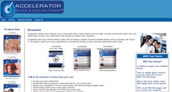 Desktop Screenshot of acceleratorsalonsoftware.com
