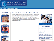 Tablet Screenshot of acceleratorsalonsoftware.com